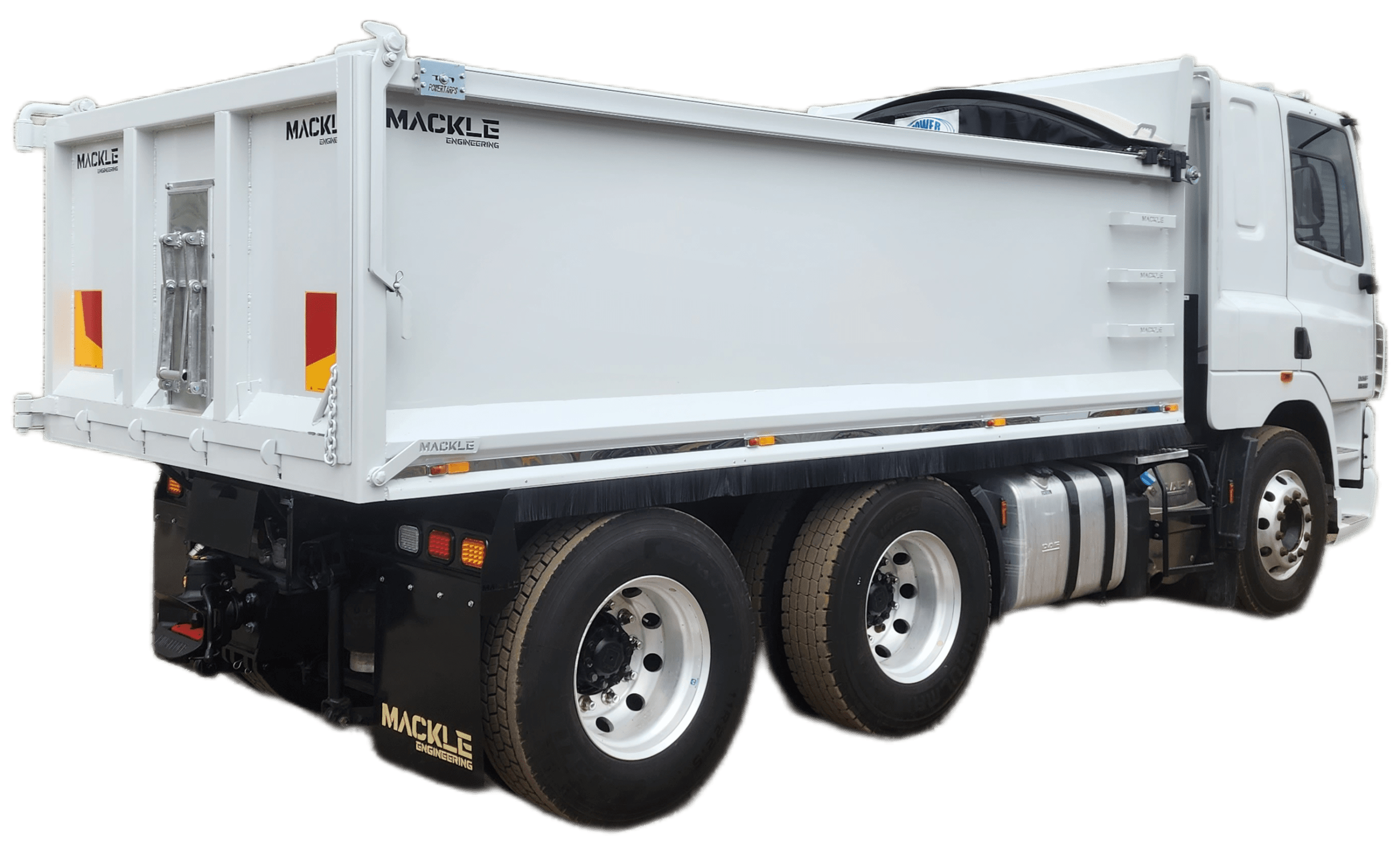 NEW MACKLE HEAVY RIGID CUSTOM TIPPER BODY FULL SETUP - DRIVE IN, DRIVE OUT (6 wheeler)