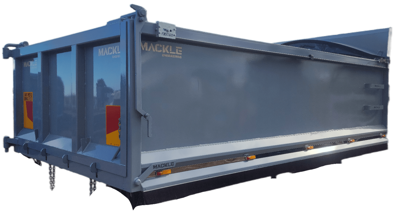 NEW MACKLE HEAVY RIGID TIPPER BODY AND ELECTRIC TARP (6 WHEELER)